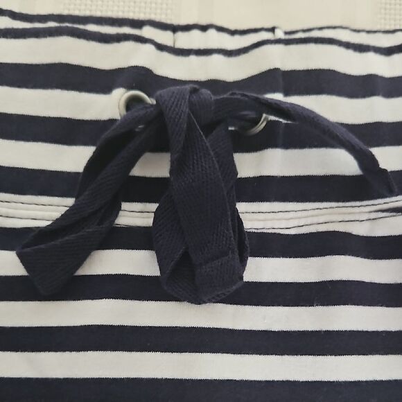 Tommy Hilfiger Navy Blue and White Mini Swim Cover Up Skirt - Picture 6 of 16